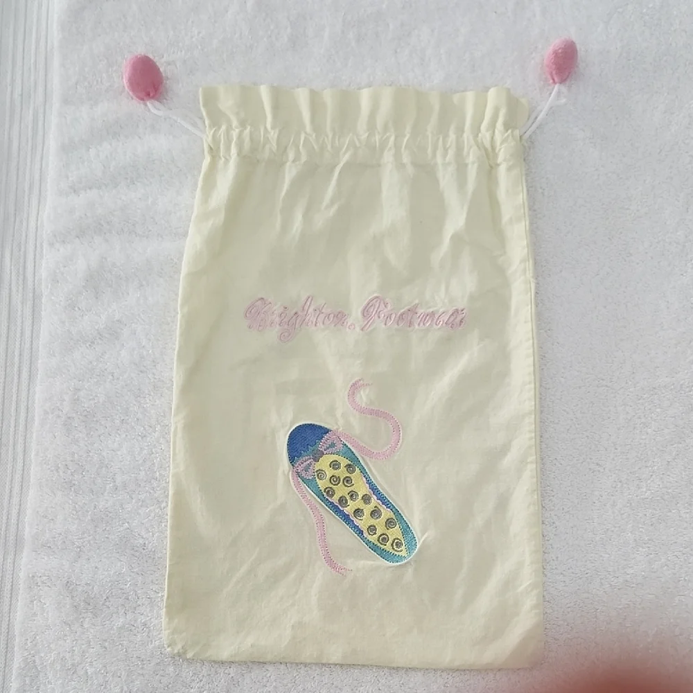 Brighton Footwear Embroidered Shoe Dust Bag